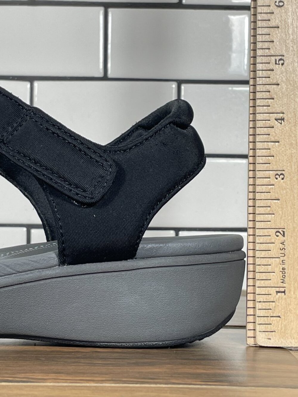 Clarks Breeze Rae Sara Shoes Womens Size 9 Black Cloudsteppers Strappy Sandal - Picture 9 of 12